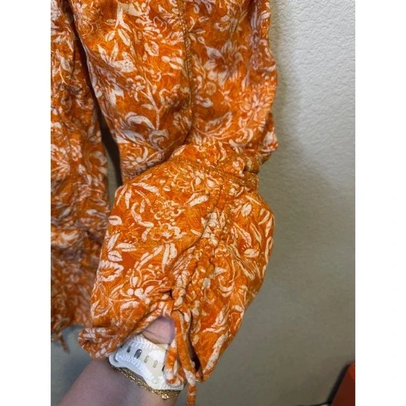 Free People Dusk till dawn Parachute Ruched Pants Boho Sz Small - Picture 5 of 7